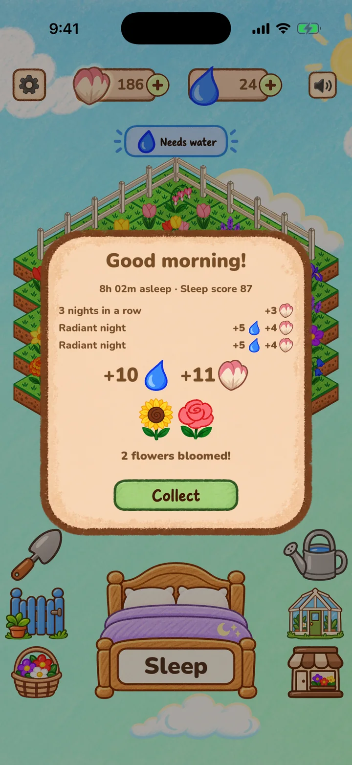 The Good morning card.
